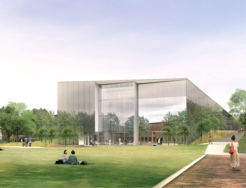 Rendering of new building