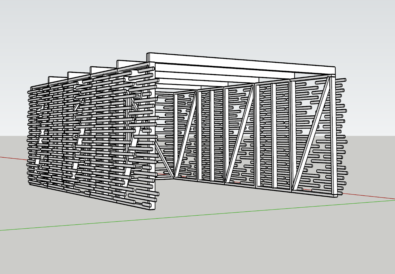 A second rendering of the Sukkah on campus