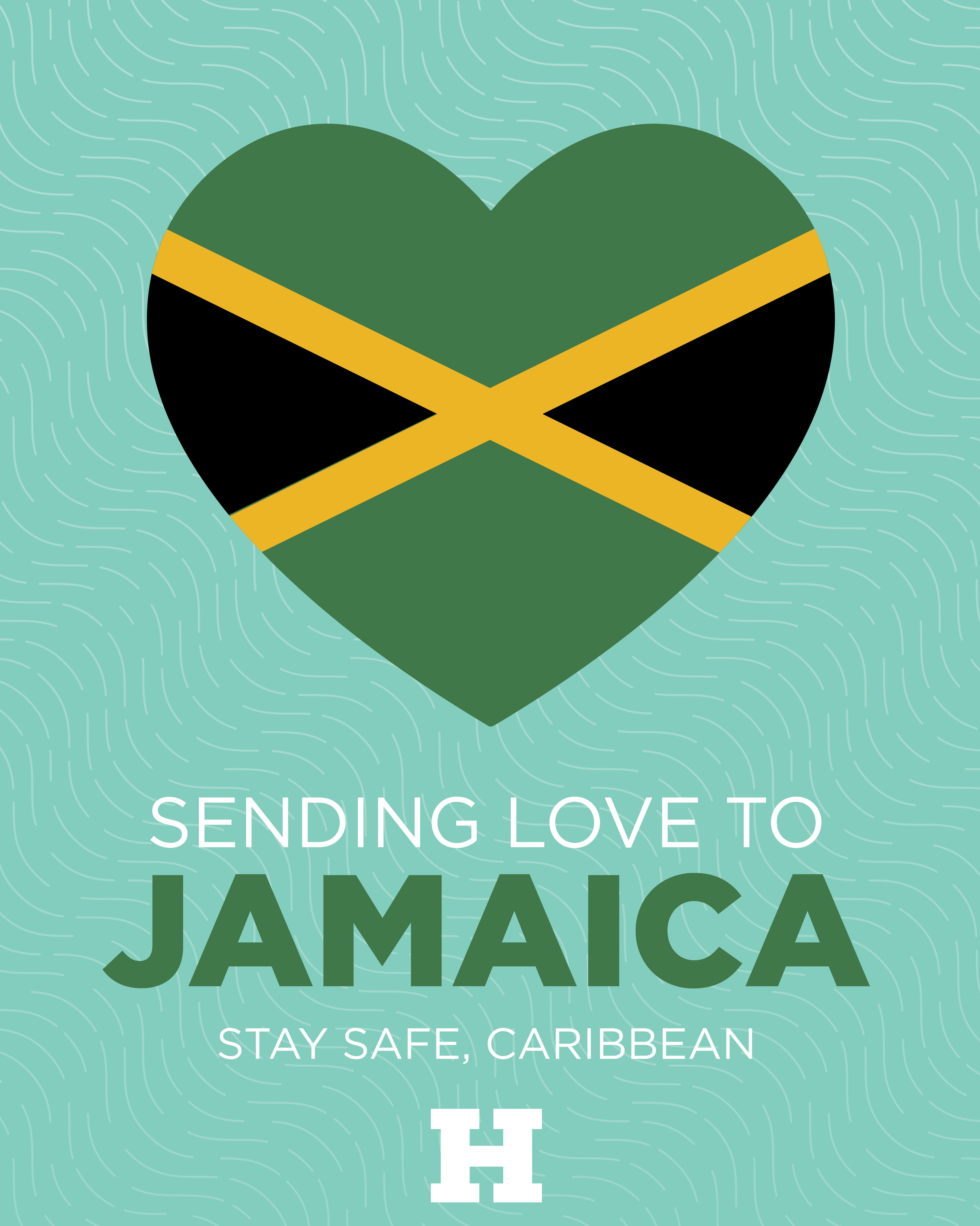 Graphic in support of Jamica and Caribbean hurricane recovery
