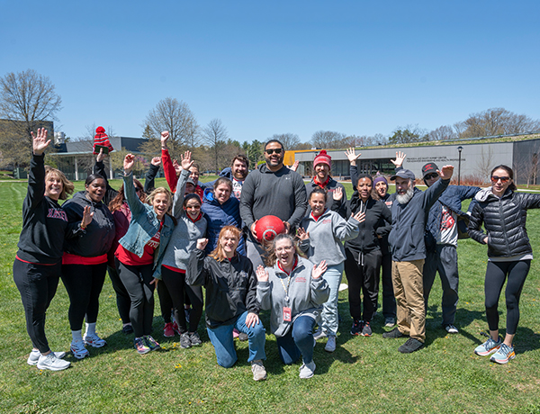 Aaron Isaacs with students