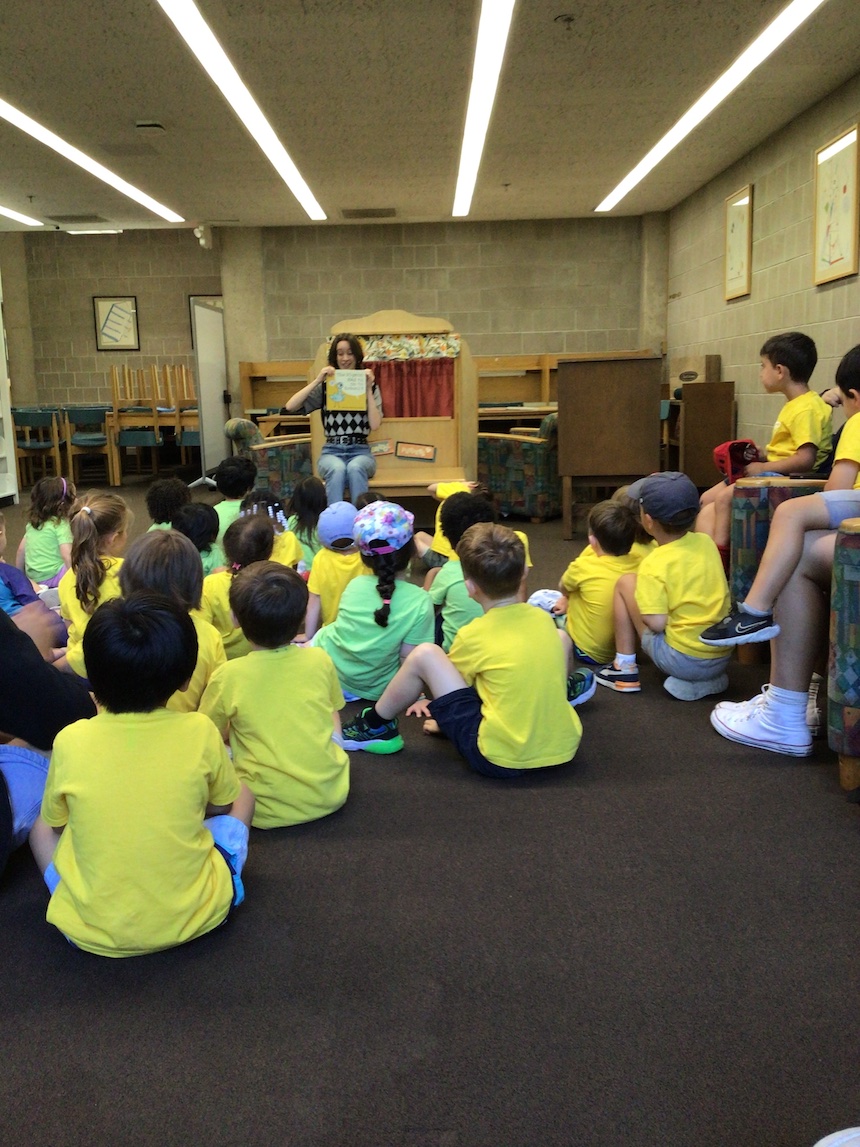 Reading pigeon at story showtime