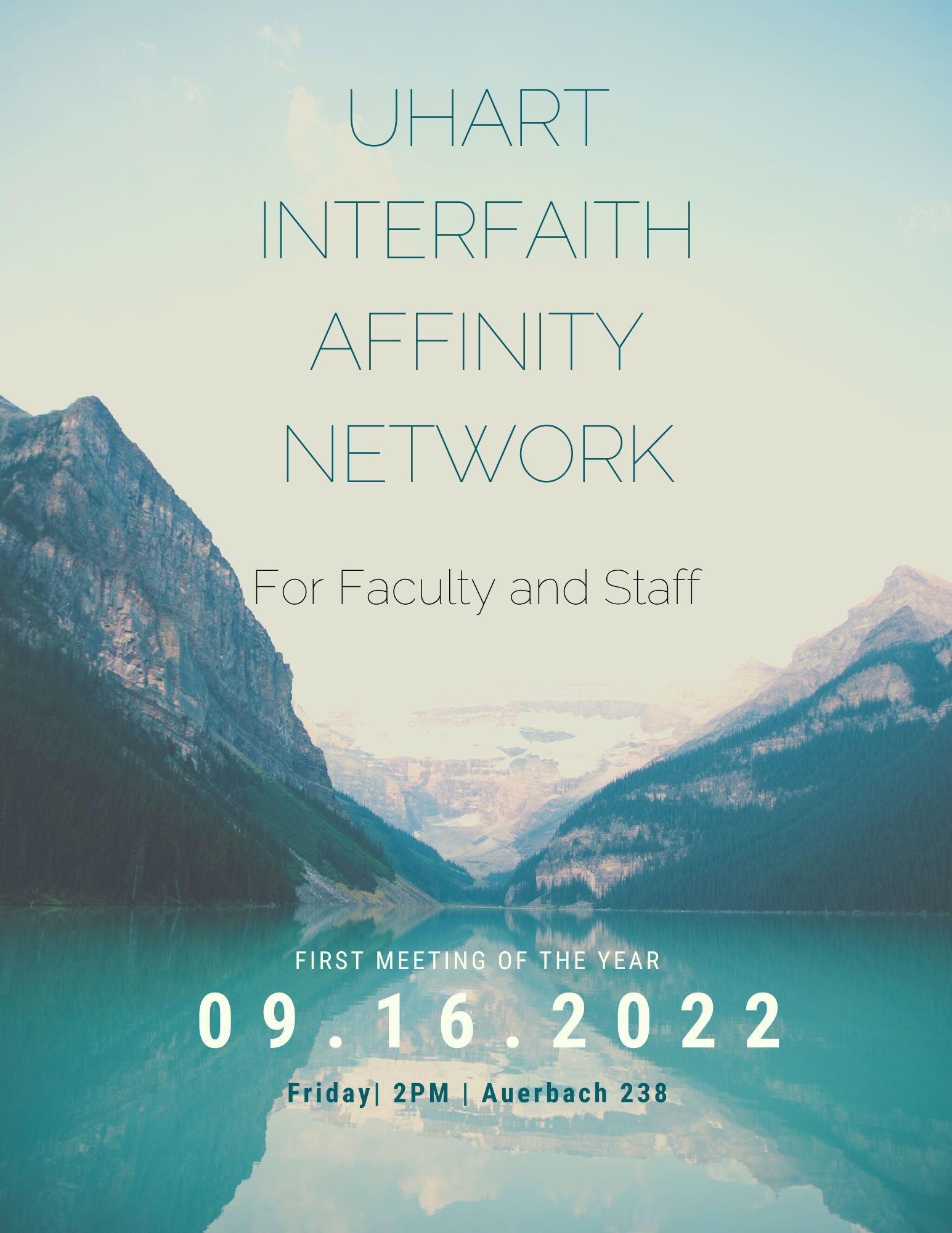 Interfaith Affinity Group Meeting Flyer