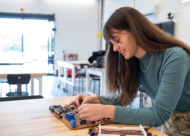 Makerspace student