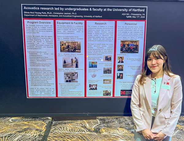 faculty member with presentation